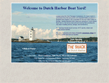 Tablet Screenshot of dutchharborboatyard.com
